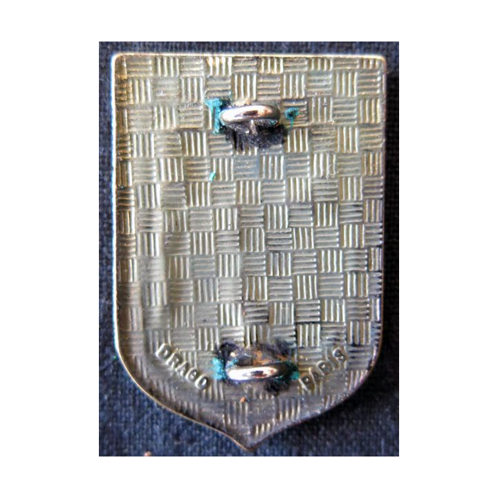 CRS 24 : insigne de la compagnie républicaine de sécurité n° 24 de Bon Encontre, fabrication Drago Paris