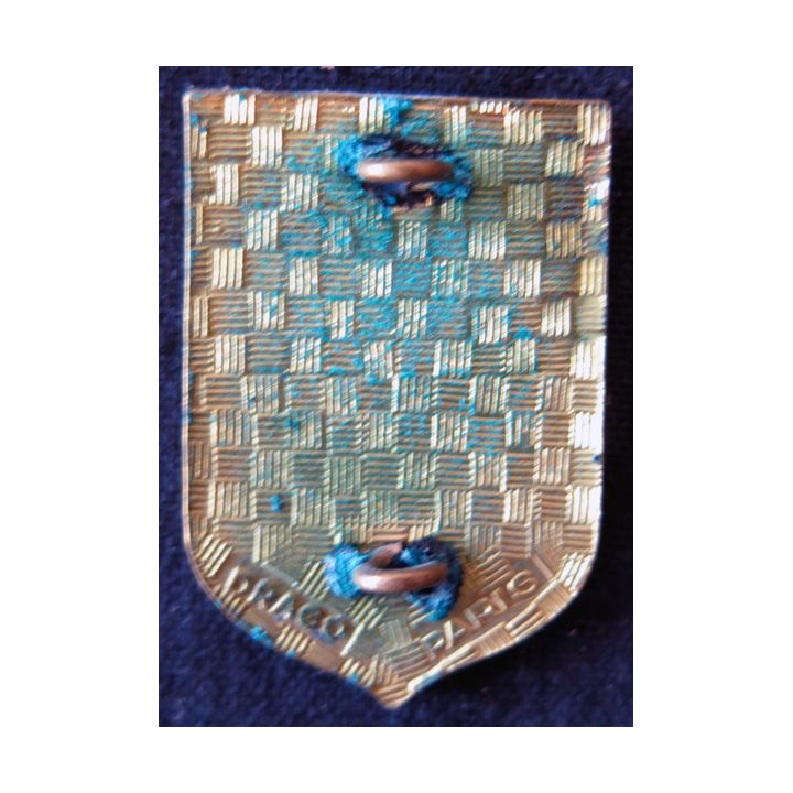 EMG CRS III : insigne métallique de EMG de la compagnie républicaine de sécurité n° III , fabrication Drago Paris