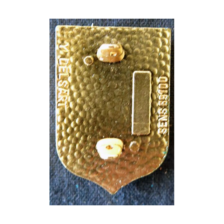 CRS 27 : insigne de la compagnie républicaine de sécurité n° 27 de Toulouse, fabrication Delsart Sens