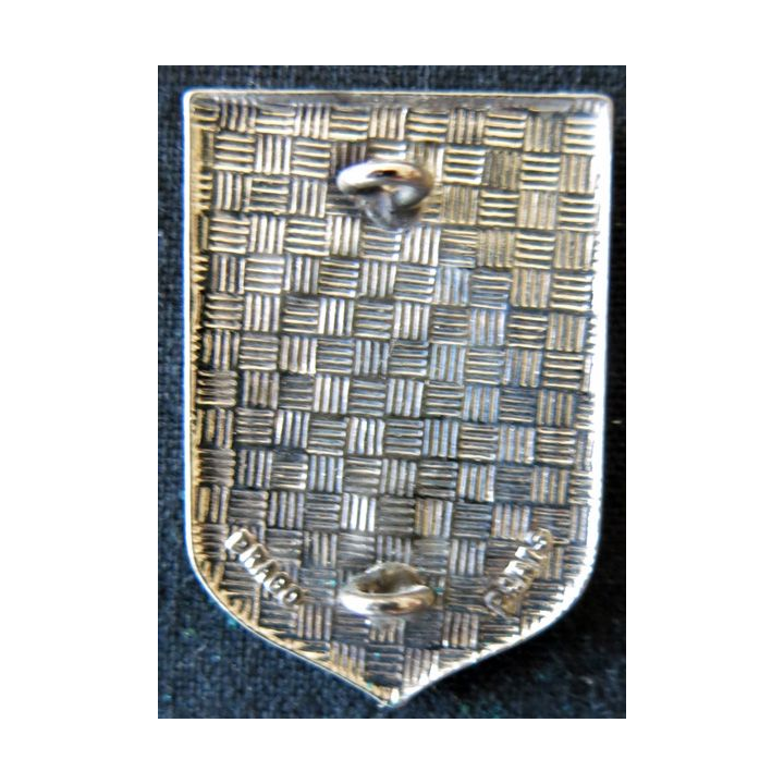 CRS 9 : insigne de la compagnie républicaine de sécurité n° 9 de Saint Jacques de la Lande, fabrication Drago Paris