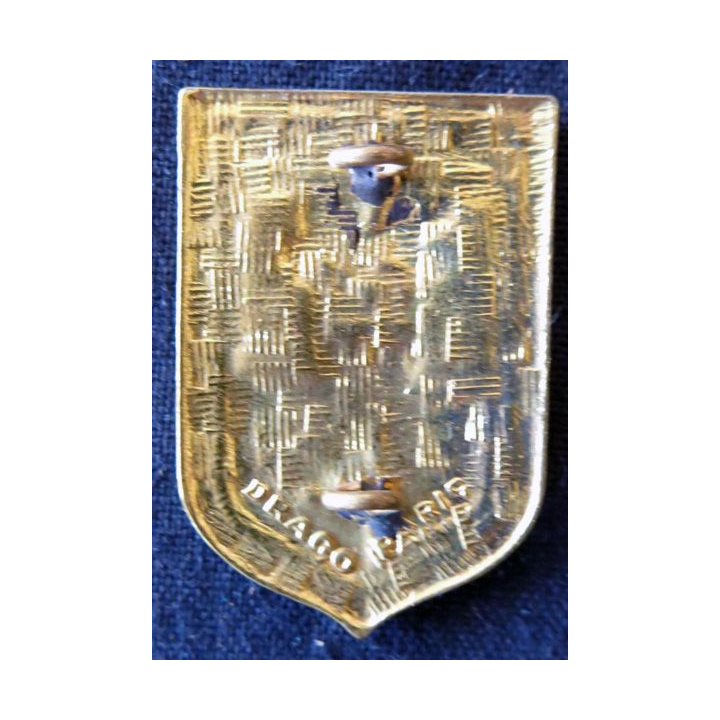 EMG CRS IV : insigne métallique de EMG de la compagnie républicaine de sécurité n° IV , fabrication Drago Paris