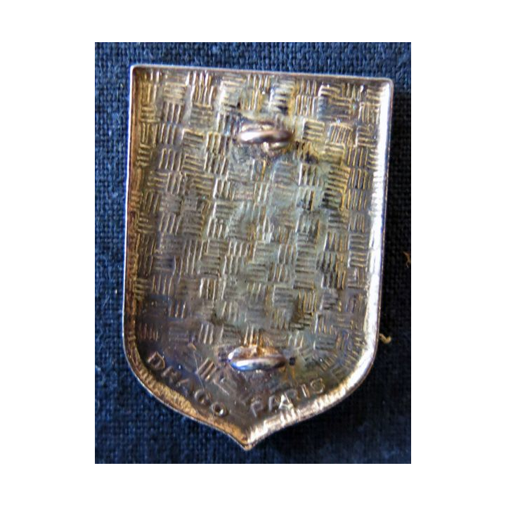 CRS 23 : insigne de la compagnie républicaine de sécurité n° 23 de Charleville-Mézières, fabrication Drago Paris
