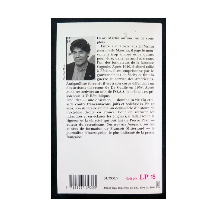 Le mystérieux Docteur Martin de Pierre Péan livre de poche