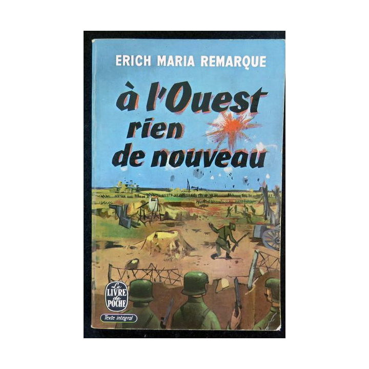 A l'Ouest Rien de nouveau de Erich Maria remarque livre de poche