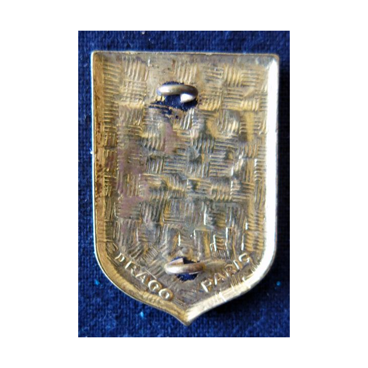 CRS 14 : insigne de la compagnie républicaine de sécurité n° 14 de Cenon, fabrication Drago Paris