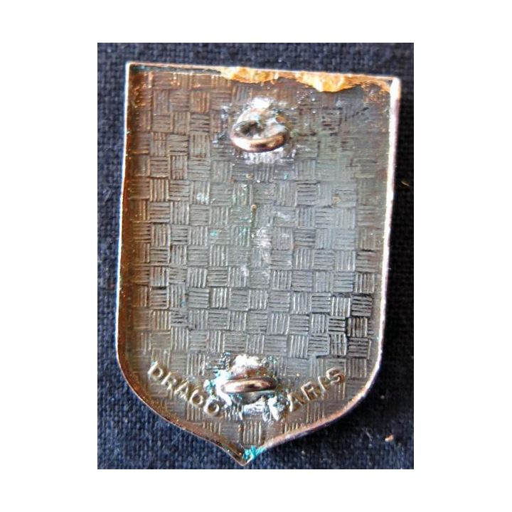 CRS 50 : insigne de la compagnie républicaine de sécurité n° 50 de La Talaudière, fabrication Drago Paris
