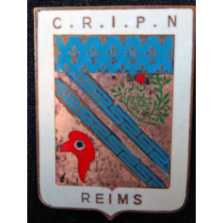 POLICE : insigne metallique du C.R.I.P.N de Reims
