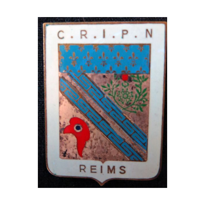 POLICE : insigne metallique du C.R.I.P.N de Reims