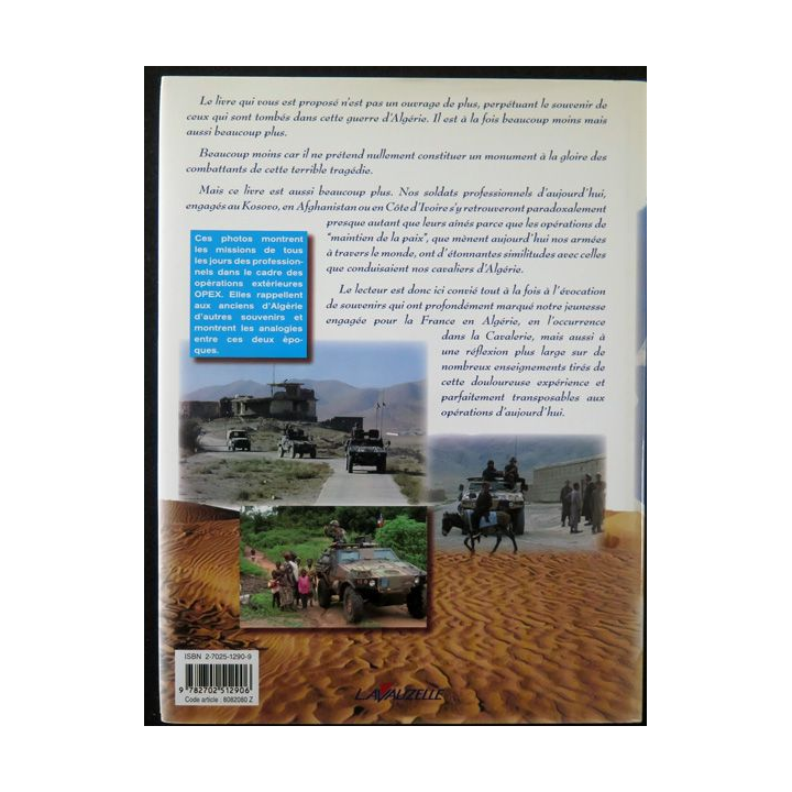 L'arme blindée cavalerie en Algérie 1954 1962 retour d'expérience