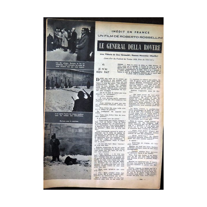 1. Radio télévision cinéma n°514 - Dimanche 22 Novembre 1959