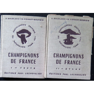 Champignons de France Tome 1 et 2 de A. Maublanc et G. Viennot Bourgin 1959