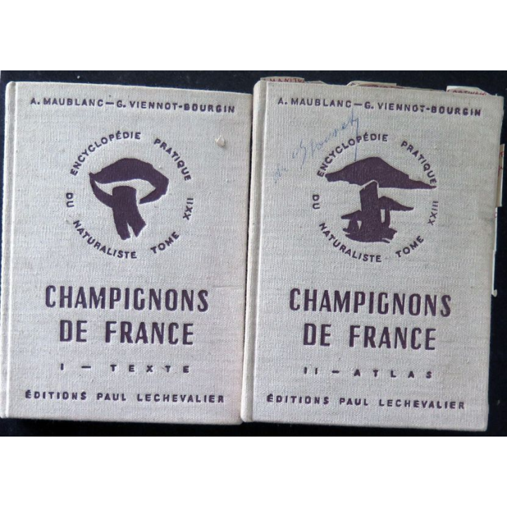 Champignons de France Tome 1 et 2 de A. Maublanc et G. Viennot Bourgin 1959