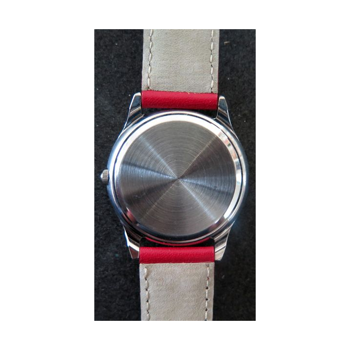 Montre de la compagnie aérienne AOM bracelet cuir dans sa boite avec bon de garantie