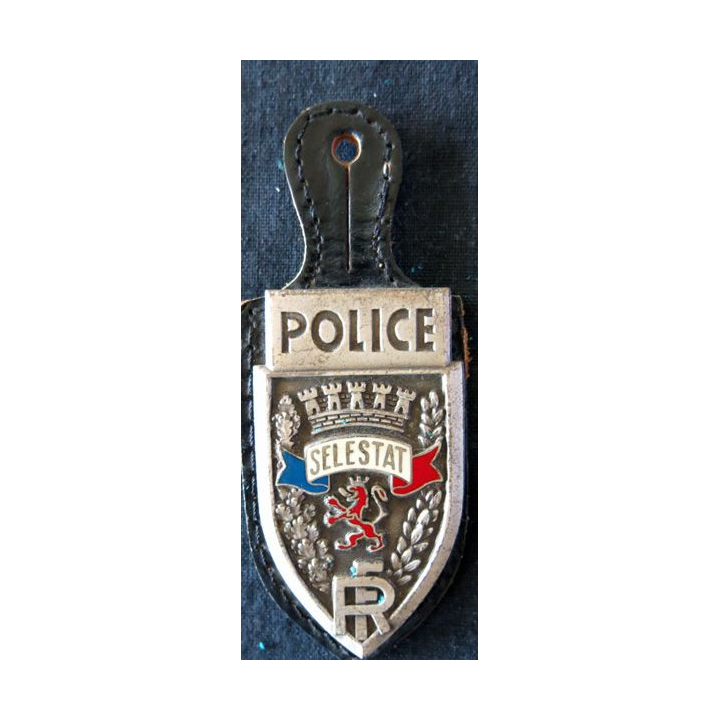 POLICE : insigne métallique de la Police de Selestat de fabrication Drago Paris