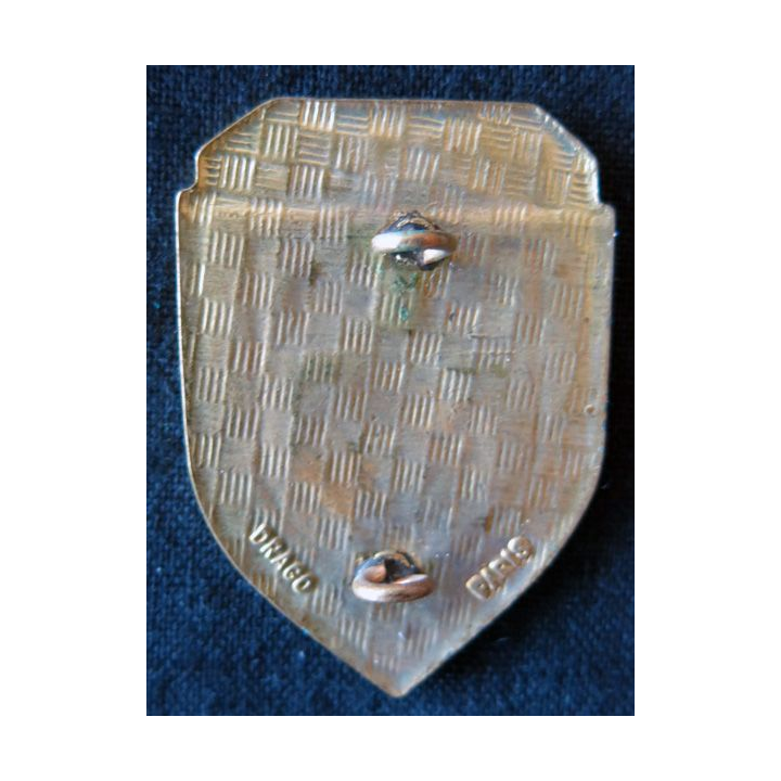 POLICE : insigne métallique de la Police de Charleville Mezières de fabrication Drago Paris