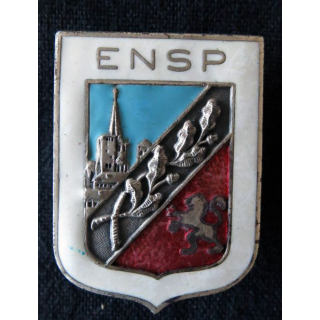 POLICE : insigne métallique Ecole Nationale Supérieure de Police de Saint-Cyr au Mont d'Or de fabrication FIA