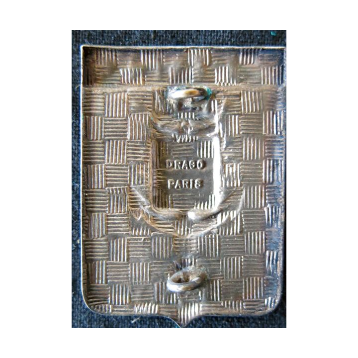 POLICE : insigne métallique de la police nationale de Ville d'Albert de fabrication Drago Paris