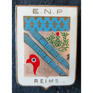 POLICE : insigne métallique de l'Ecole nationale de Police de Reims de fabrication Drago Paris