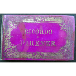 Petit Album de 12 cartes 11x 6,7 cm de Ricordo Firenze Florence Italie