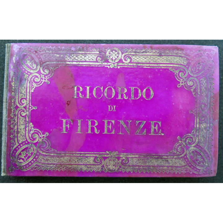 Petit Album de 12 cartes 11x 6,7 cm de Ricordo Firenze Florence Italie