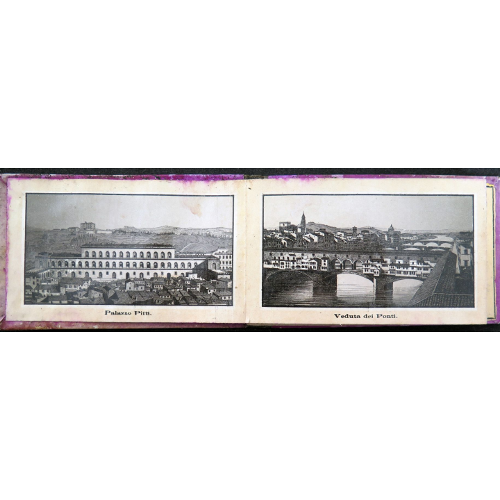 Petit Album de 12 cartes 11x 6,7 cm de Ricordo Firenze Florence Italie