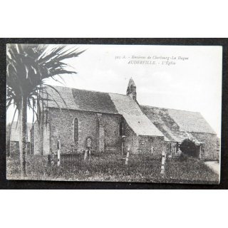 Carte postale 105 A Environs de Cherbourg La Hague Auderville l'Eglise