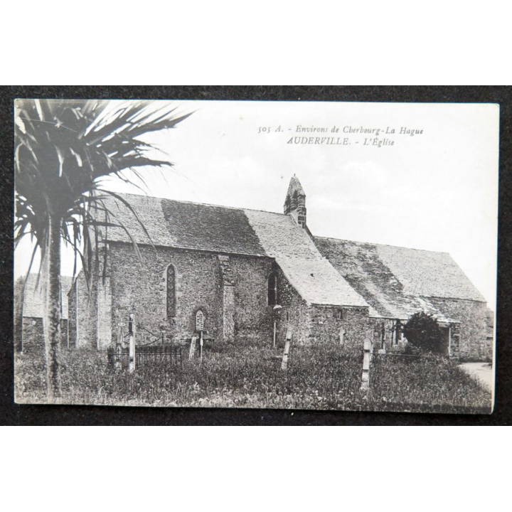 Carte postale 105 A Environs de Cherbourg La Hague Auderville l'Eglise
