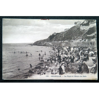 Carte postale 118 Grandville La Plage à l'heure du Bain
