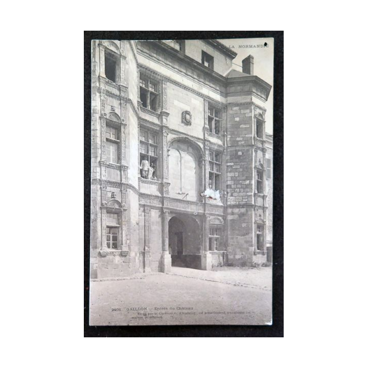 Carte postale 2401 Gaillon Entrée du château