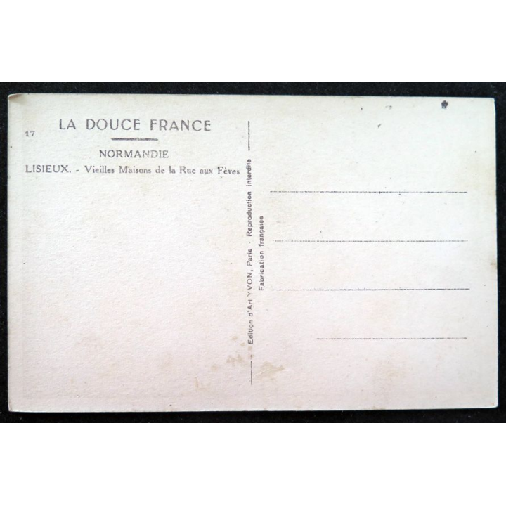 Carte postale 17 Normandie Lisieux Vieilles Maisons de la Rue aux Fèves