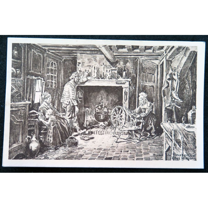 Carte postale du Musée du vieux Honfleur Chez le Marin