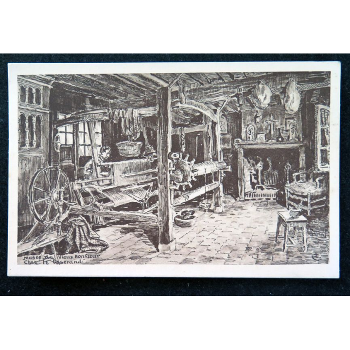 Carte postale du Musée du vieux Honfleur Chez le Tisserand