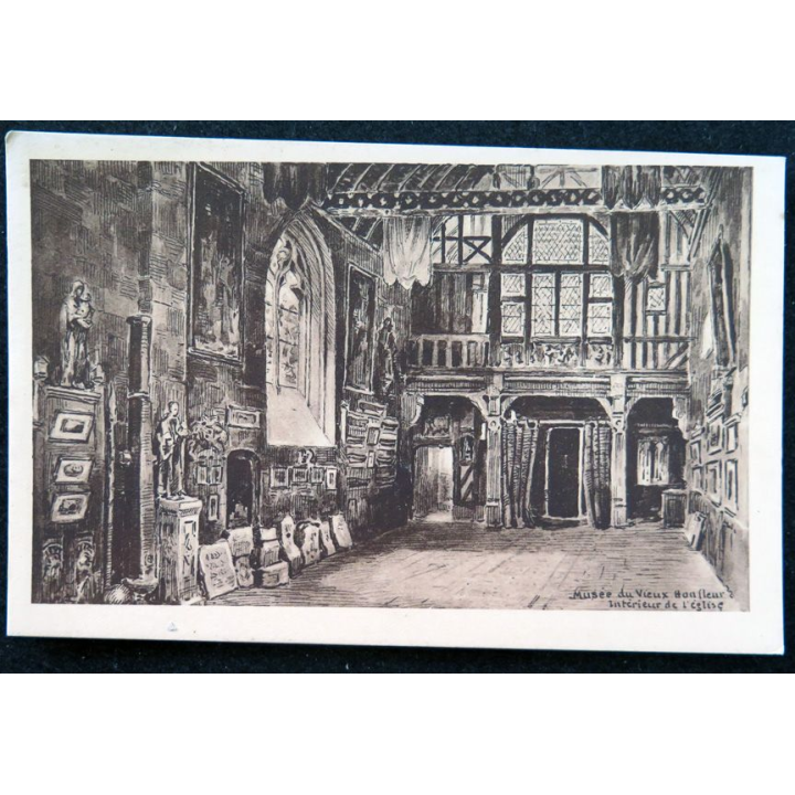 Carte postale du Musée du vieux Honfleur Intérieur de l'Eglise