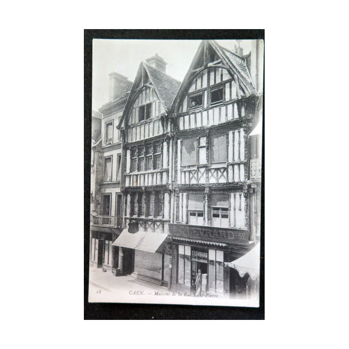 Carte postale 18 Caen Maisons de la Rue Saint-Pierre