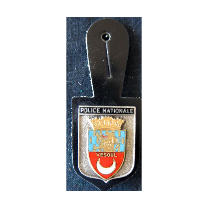 POLICE : insigne métallique de la Police nationale de la ville de Vesoul de  fabrication FIA