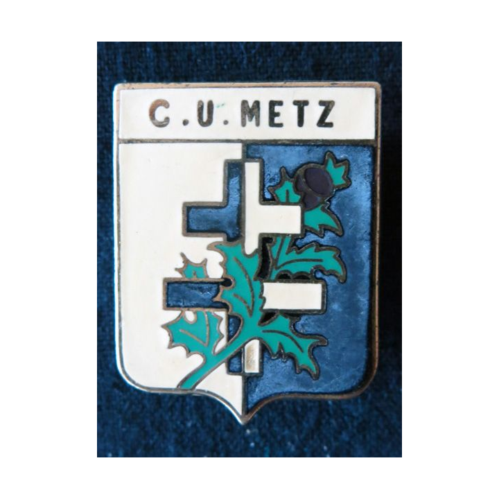 POLICE : insigne métallique de la Police nationale, corps urbain de Metz fabrication Drago Paris