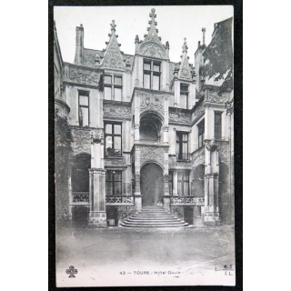Carte postale 43 Tours Hôtel Gouin