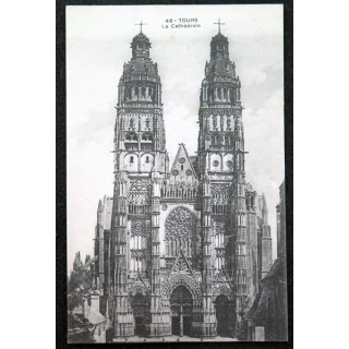 Carte postale 48 Tours La Cathédrale