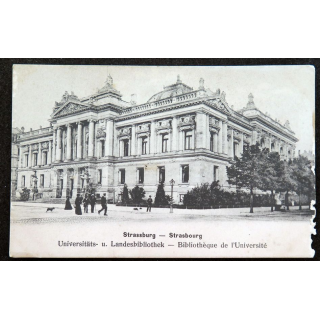 Carte postale Strassburg Strasbourg bibliothèqUE de l'université