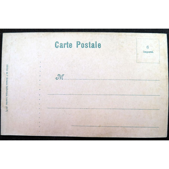 Carte postale Lourdes l'Eglise du Rosaire et la Basilique 3 gouttes de cire