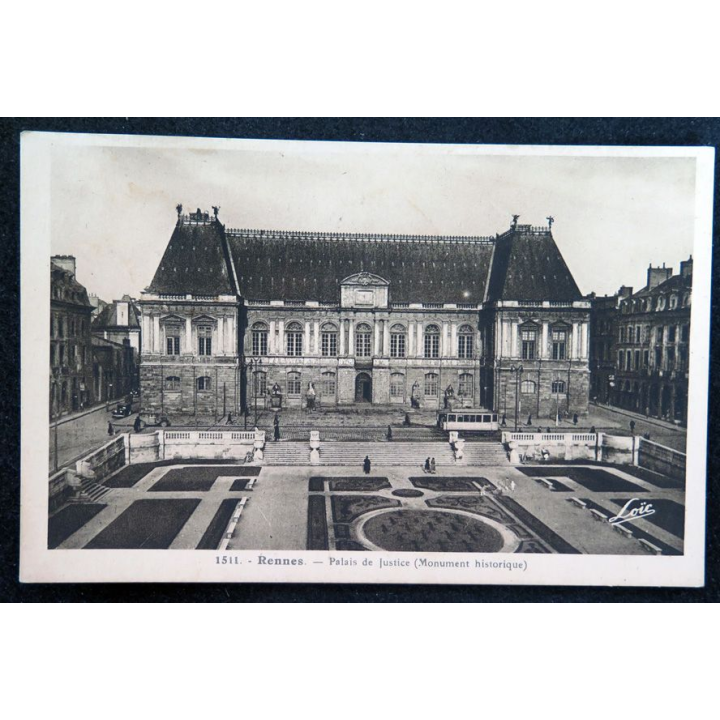 Carte postale 1511 Rennes Palais de Justice (Monument historique)