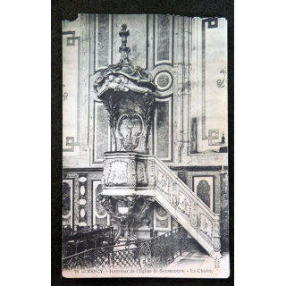 Carte postale 78 Nancy Intérieur de l'Eglise de Bonsecours - La Chaire