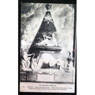 Carte postale 76 Nancy Eglise de Bonsecours - Mausolée de Stanislas (1766)