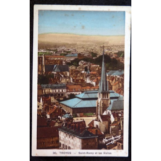 Carte postale 30 Troyes Saint-Remy et les Halles