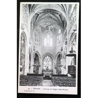 Carte postale 49 Troyes Intérieur de l'Eglise de saint-Nicolas