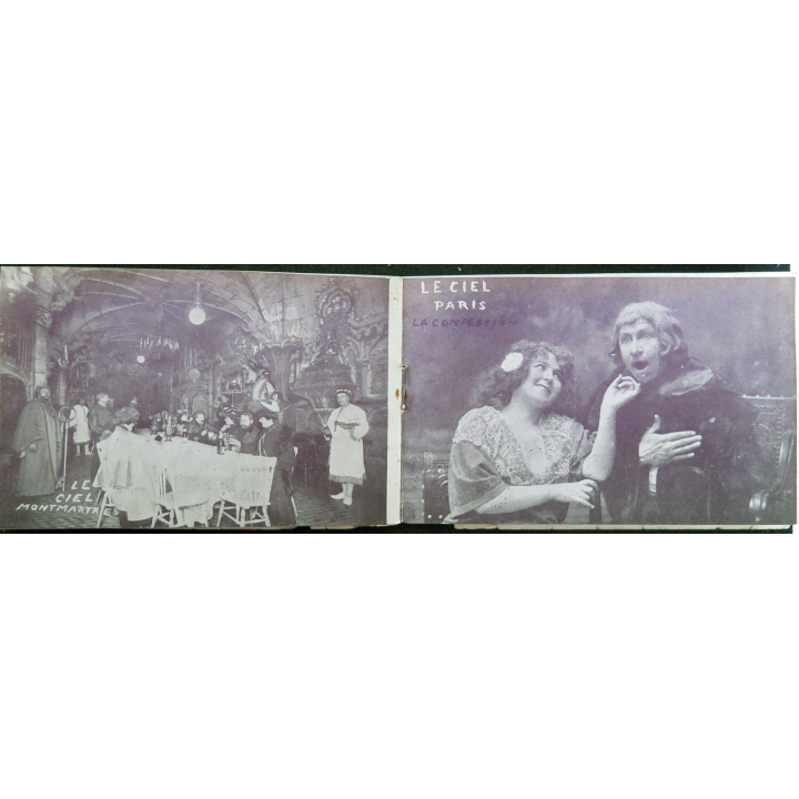 Pochette de 2 Cartes postales sur Montmartre Le Ciel illusions visions