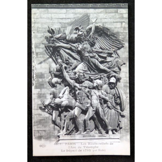 Carte postale 4551 Paris Hauts reliefs de l'Arc de Triomphe Le Départ par Rude