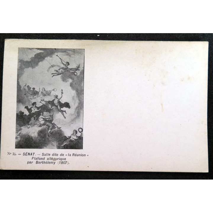 Carte postale 14 Paris Sénat salle dite de la Réunion plafond allégorique