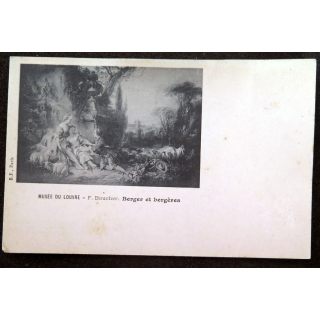 Carte postale 14 Paris Musée du Louvre Berger et bergères