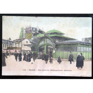 Carte postale 173 Paris Une gare du Métropolitain (Bastille)